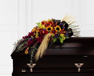 Glorious Garden(tm) Casket Spray from Clermont Florist & Wine Shop, flower shop in Clermont